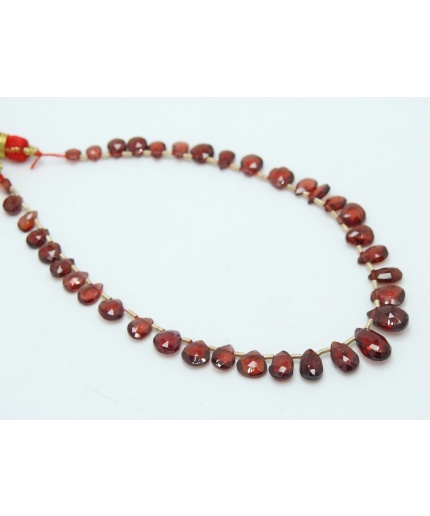 Garnet Faceted Teardrop,Drop,Loose Stone,Handmade,7Inchs 8X6To4X4MM Approx,Wholesale Price,New Arrival PME-BR5 | Save 33% - Rajasthan Living 3