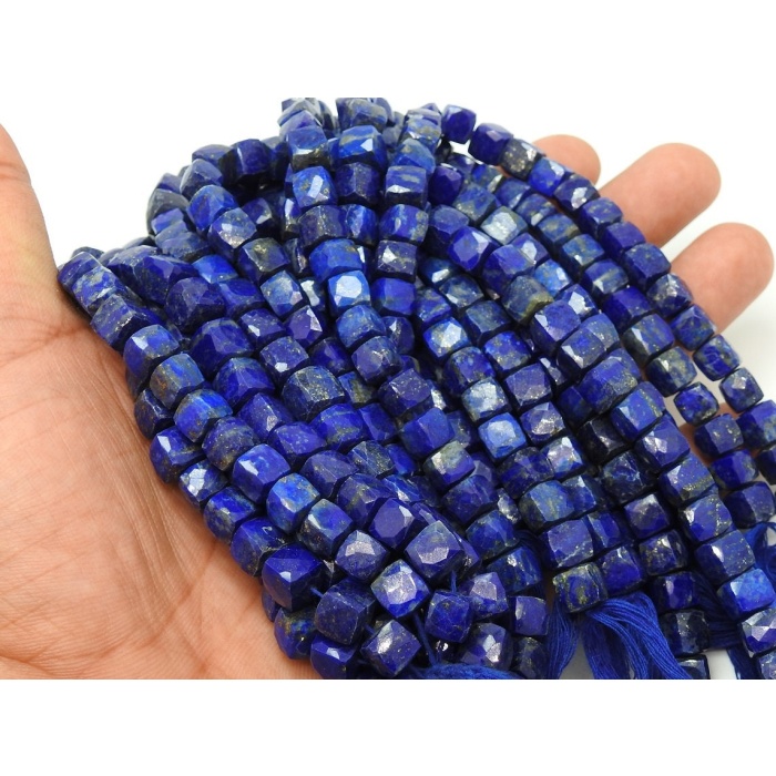 Lapis Lazuli Faceted Cube,Box,Cuboid Shape Beads,10Inch Strand 7X8MM Approx,Wholesaler,Supplies,100%Natural PME-CB2 | Save 33% - Rajasthan Living 11