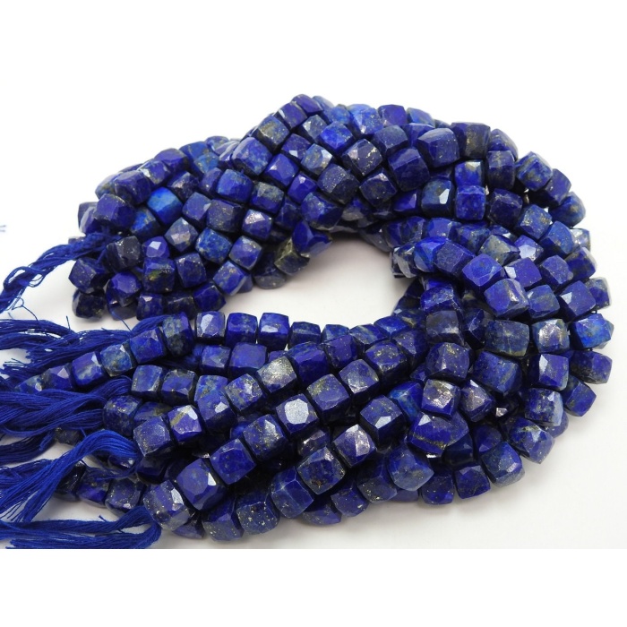 Lapis Lazuli Faceted Cube,Box,Cuboid Shape Beads,10Inch Strand 7X8MM Approx,Wholesaler,Supplies,100%Natural PME-CB2 | Save 33% - Rajasthan Living 12