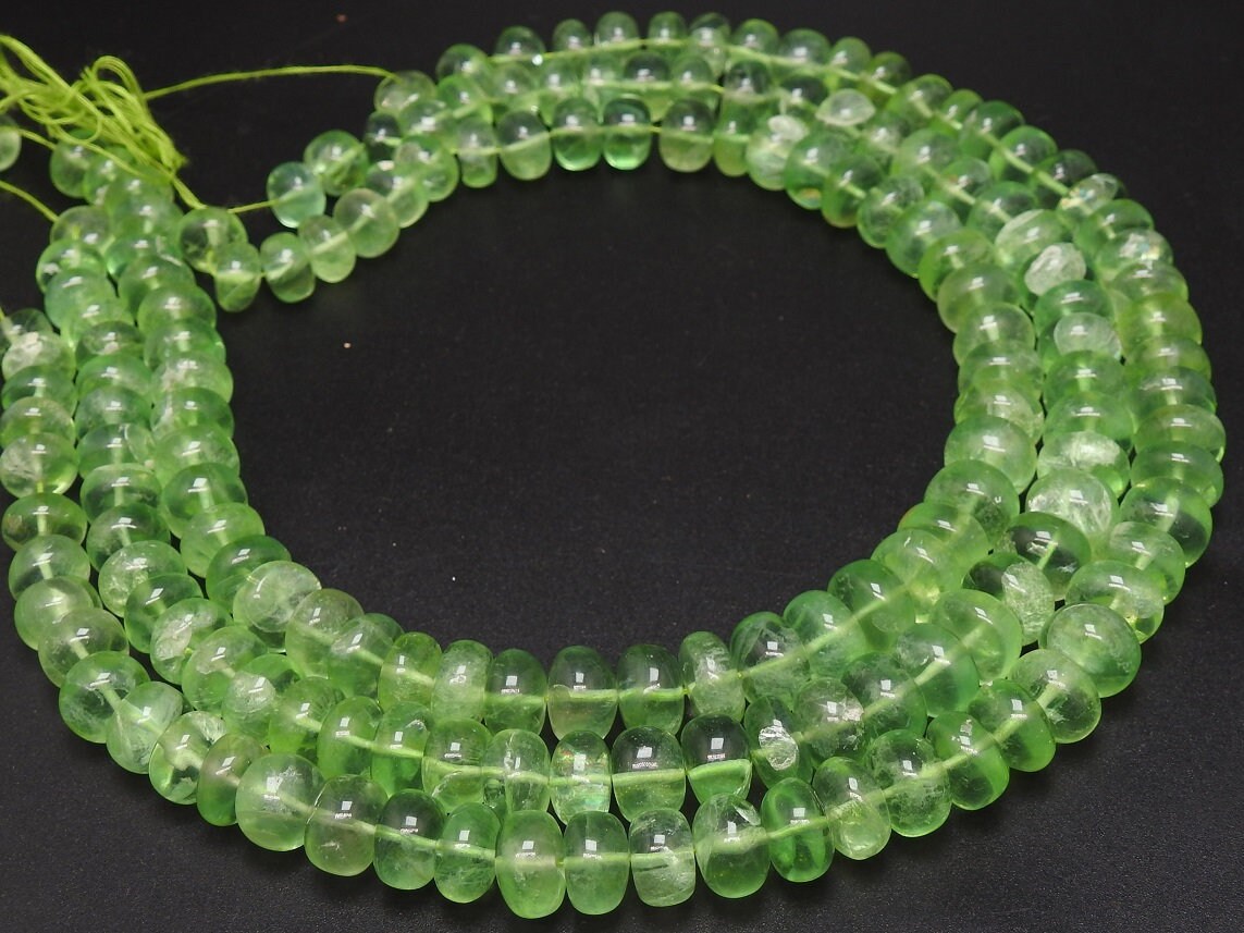 Green Fluorite Smooth Roundel Beads,Loose Stone,Handmade,Necklace,For Making Jewelry,Wholesaler,Supplies,New Arrivals 100%Natural (pme)B4 | Save 33% - Rajasthan Living 13