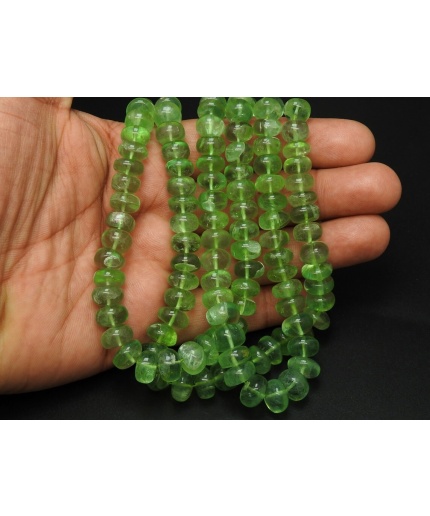 Green Fluorite Smooth Roundel Beads,Loose Stone,Handmade,Necklace,For Making Jewelry,Wholesaler,Supplies,New Arrivals 100%Natural (pme)B4 | Save 33% - Rajasthan Living 3