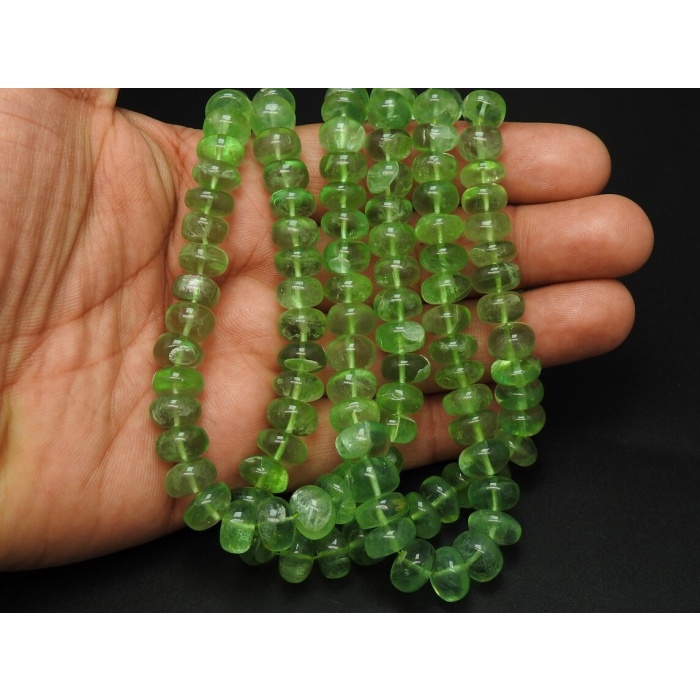 Green Fluorite Smooth Roundel Beads,Loose Stone,Handmade,Necklace,For Making Jewelry,Wholesaler,Supplies,New Arrivals 100%Natural (pme)B4 | Save 33% - Rajasthan Living 6
