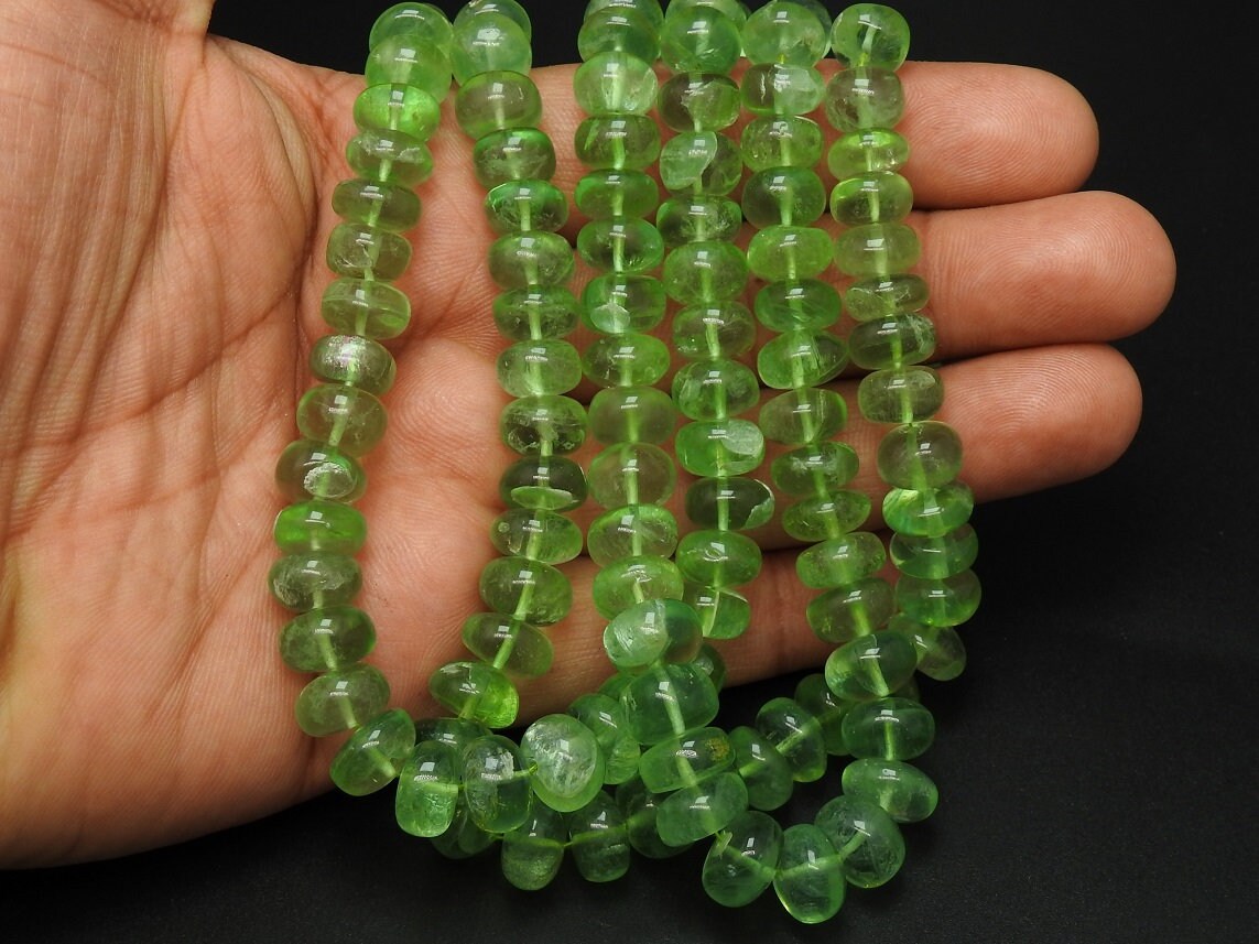 Green Fluorite Smooth Roundel Beads,Loose Stone,Handmade,Necklace,For Making Jewelry,Wholesaler,Supplies,New Arrivals 100%Natural (pme)B4 | Save 33% - Rajasthan Living 12