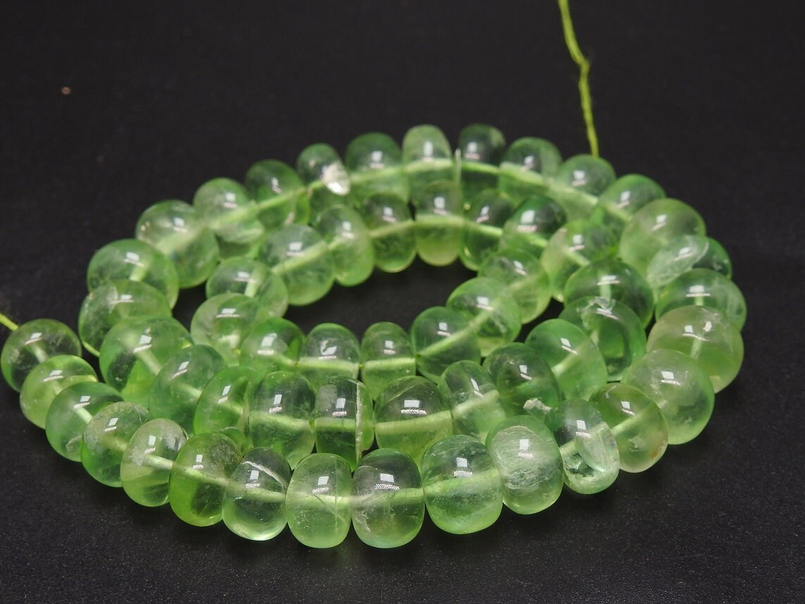 Green Fluorite Smooth Roundel Beads,Loose Stone,Handmade,Necklace,For Making Jewelry,Wholesaler,Supplies,New Arrivals 100%Natural (pme)B4 | Save 33% - Rajasthan Living 15