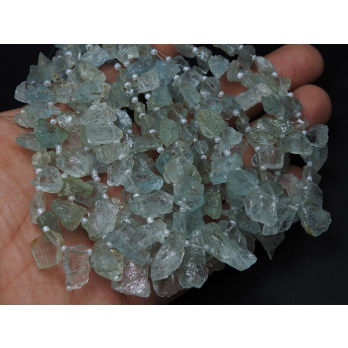 Aquamarine Natural Rough,Uncut,Anklet,Chip,Chunks,Stick,Slab,Nuggets,Loose Raw Bead 9Inch 20X14To11X9MM Approx Wholesaler,Supplies RB1 | Save 33% - Rajasthan Living 7