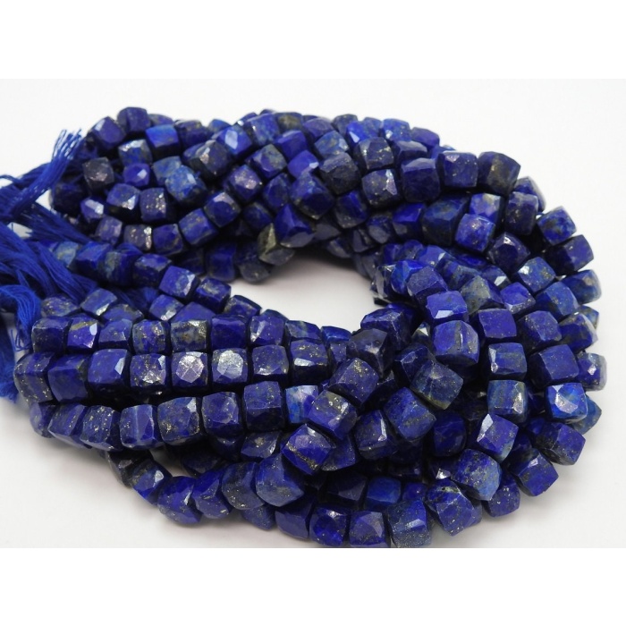Lapis Lazuli Faceted Cube,Box,Cuboid Shape Beads,10Inch Strand 7X8MM Approx,Wholesaler,Supplies,100%Natural PME-CB2 | Save 33% - Rajasthan Living 6