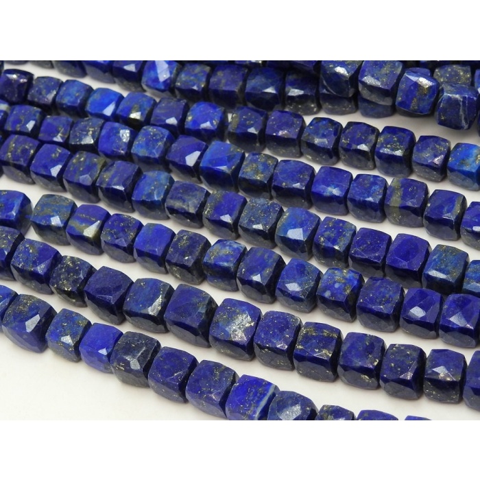 Lapis Lazuli Faceted Cube,Box,Cuboid Shape Beads,10Inch Strand 7X8MM Approx,Wholesaler,Supplies,100%Natural PME-CB2 | Save 33% - Rajasthan Living 8