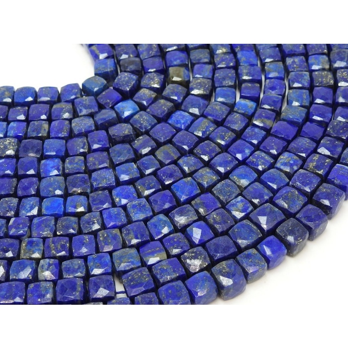 Lapis Lazuli Faceted Cube,Box,Cuboid Shape Beads,10Inch Strand 7X8MM Approx,Wholesaler,Supplies,100%Natural PME-CB2 | Save 33% - Rajasthan Living 10