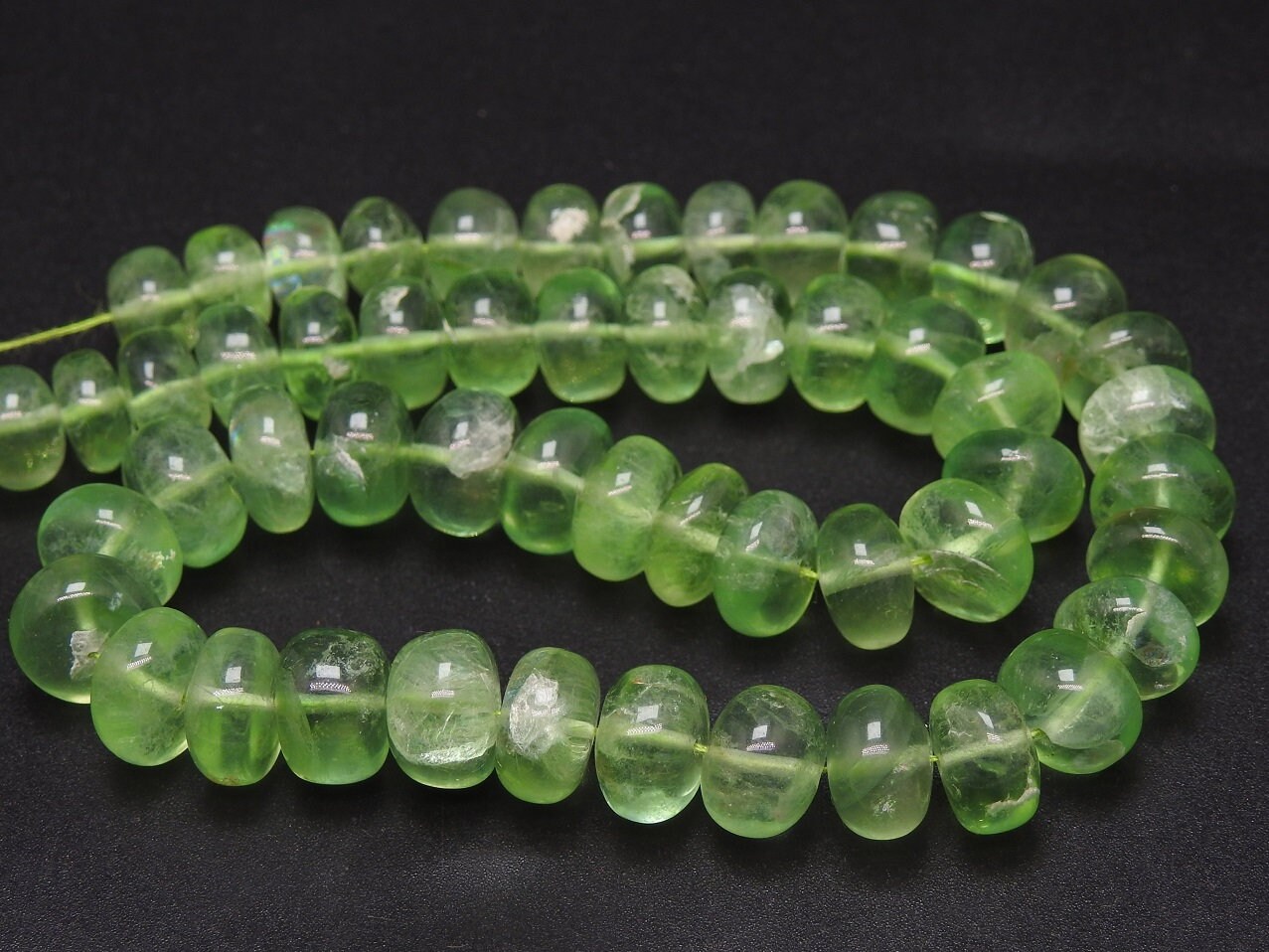 Green Fluorite Smooth Roundel Beads,Loose Stone,Handmade,Necklace,For Making Jewelry,Wholesaler,Supplies,New Arrivals 100%Natural (pme)B4 | Save 33% - Rajasthan Living 13