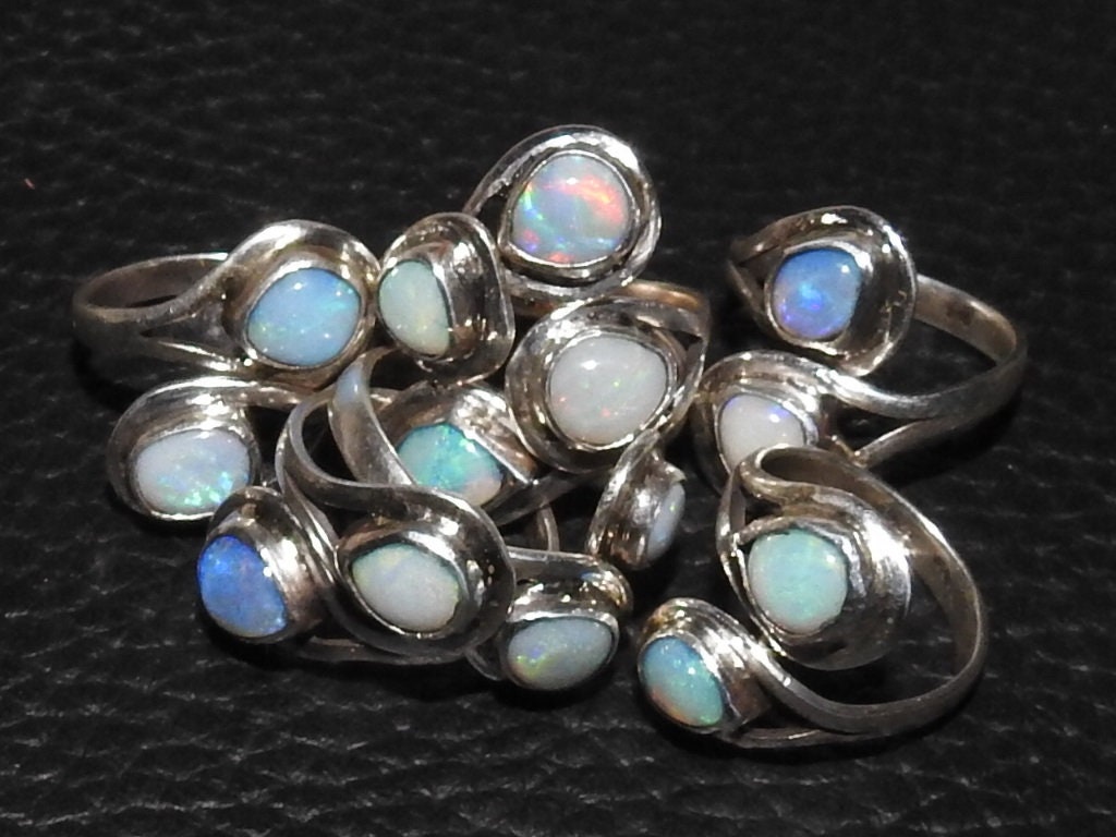 Australian Opal Ring,Sterling Silver Jewelry,Multi Fire,Adjustable,Handmade,One Of A Kind,Gift For Her,Wholesaler,Supplies,New Arrivals MS | Save 33% - Rajasthan Living 17