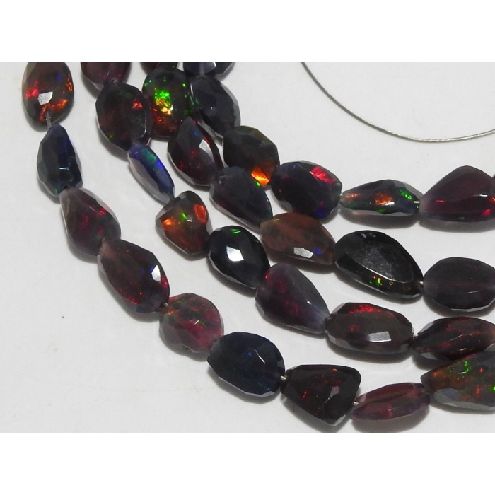 Ethiopian Black Opal Faceted Tumble,Nugget,Multi Flashy Fire,Loose Stone,Loose Bead,Wholesaler,Supplies 12Inch Strand 100%Natural (pme)EO2 | Save 33% - Rajasthan Living 10