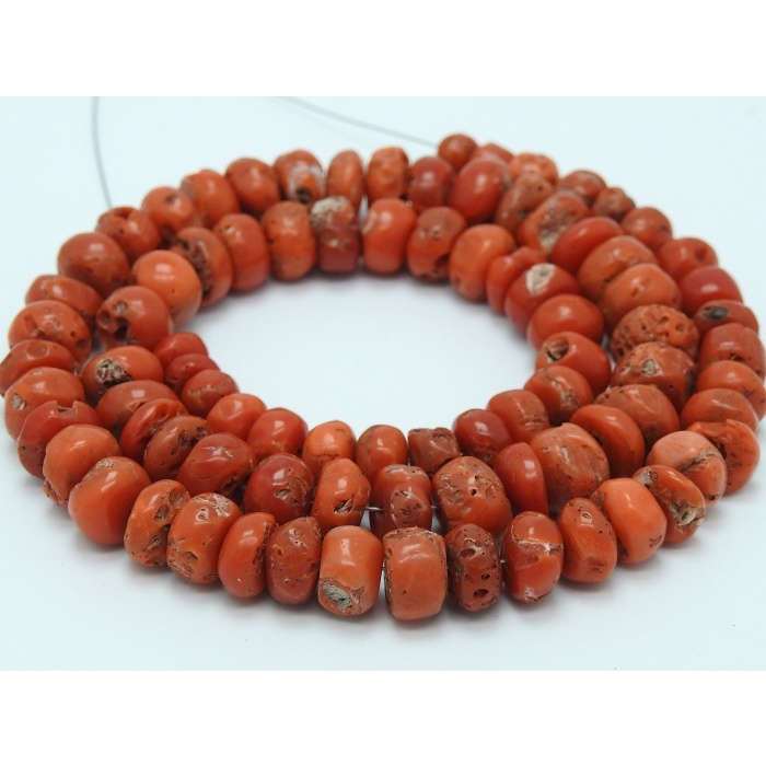 Red Coral Smooth Roundel Bead,Handmade,Loose Stone,For Making Jewelry,Bracelet,Necklace,Wholesaler,Supplies | Save 33% - Rajasthan Living 9