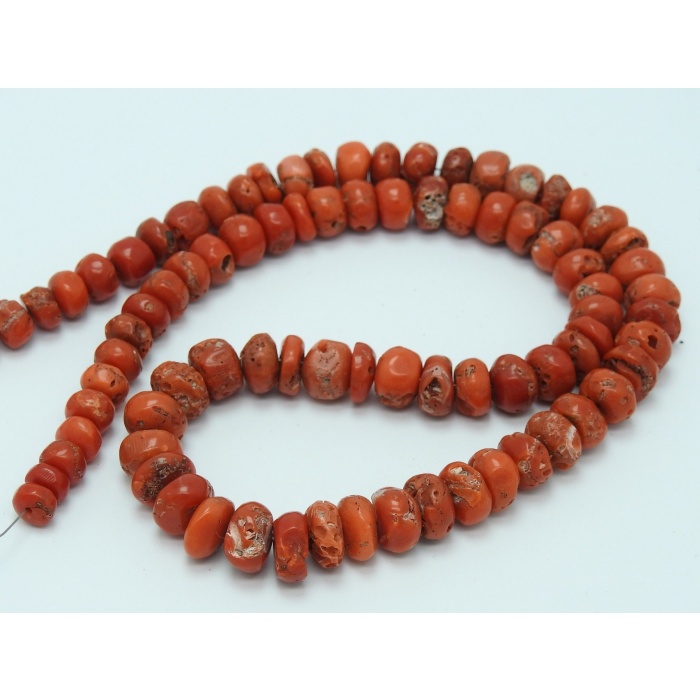 Red Coral Smooth Roundel Bead,Handmade,Loose Stone,For Making Jewelry,Bracelet,Necklace,Wholesaler,Supplies | Save 33% - Rajasthan Living 8
