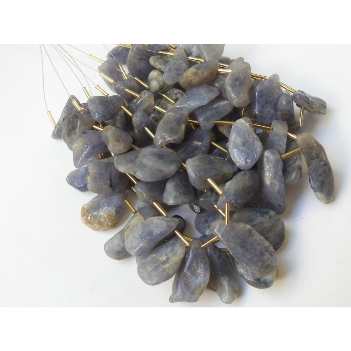 Iolite Rough Bead,Briolettes,Slab,Slice,Polished,Crystals,Minerals,Loose Raw 12Piece 28X18To22X14MM Approx Wholesaler,Supplies R5 | Save 33% - Rajasthan Living 9