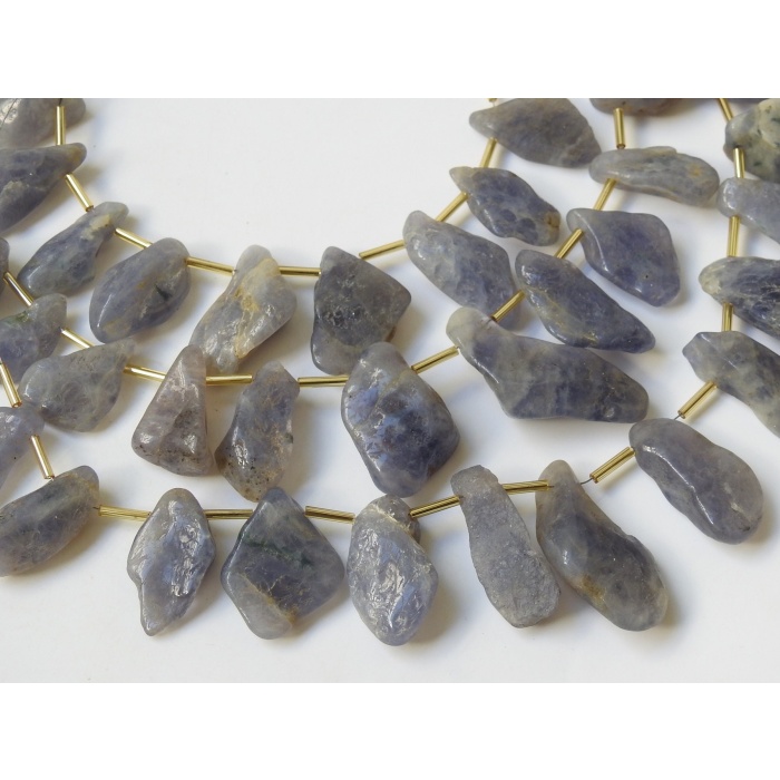 Iolite Rough Bead,Briolettes,Slab,Slice,Polished,Crystals,Minerals,Loose Raw 12Piece 28X18To22X14MM Approx Wholesaler,Supplies R5 | Save 33% - Rajasthan Living 6