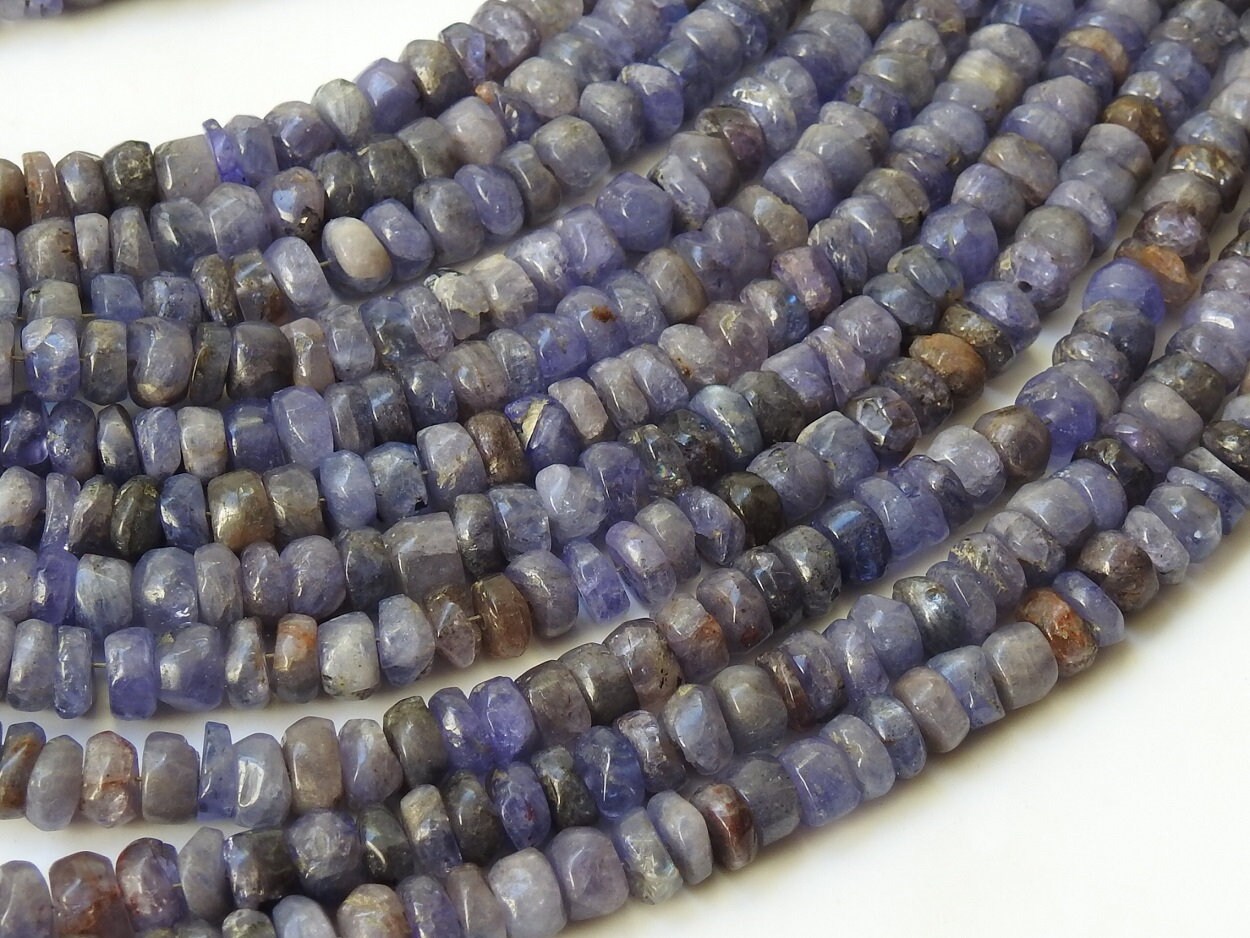 Tanzanite Smooth Roundel Beads,Loose Stone,Handmade,For Making Jewelry,Wholesale Price,New Arrival,16Inch Strand,100%Natural B8 | Save 33% - Rajasthan Living 17