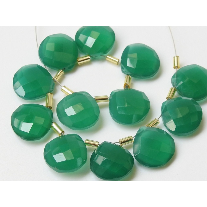 Green Onyx Hearts,Micro Faceted,Teardrop,Drop,Handmade,Earrings Pair,Loose Stone,For Making Jewelry,Wholesaler,Supplies,14X14MM PME-CY1 | Save 33% - Rajasthan Living 8