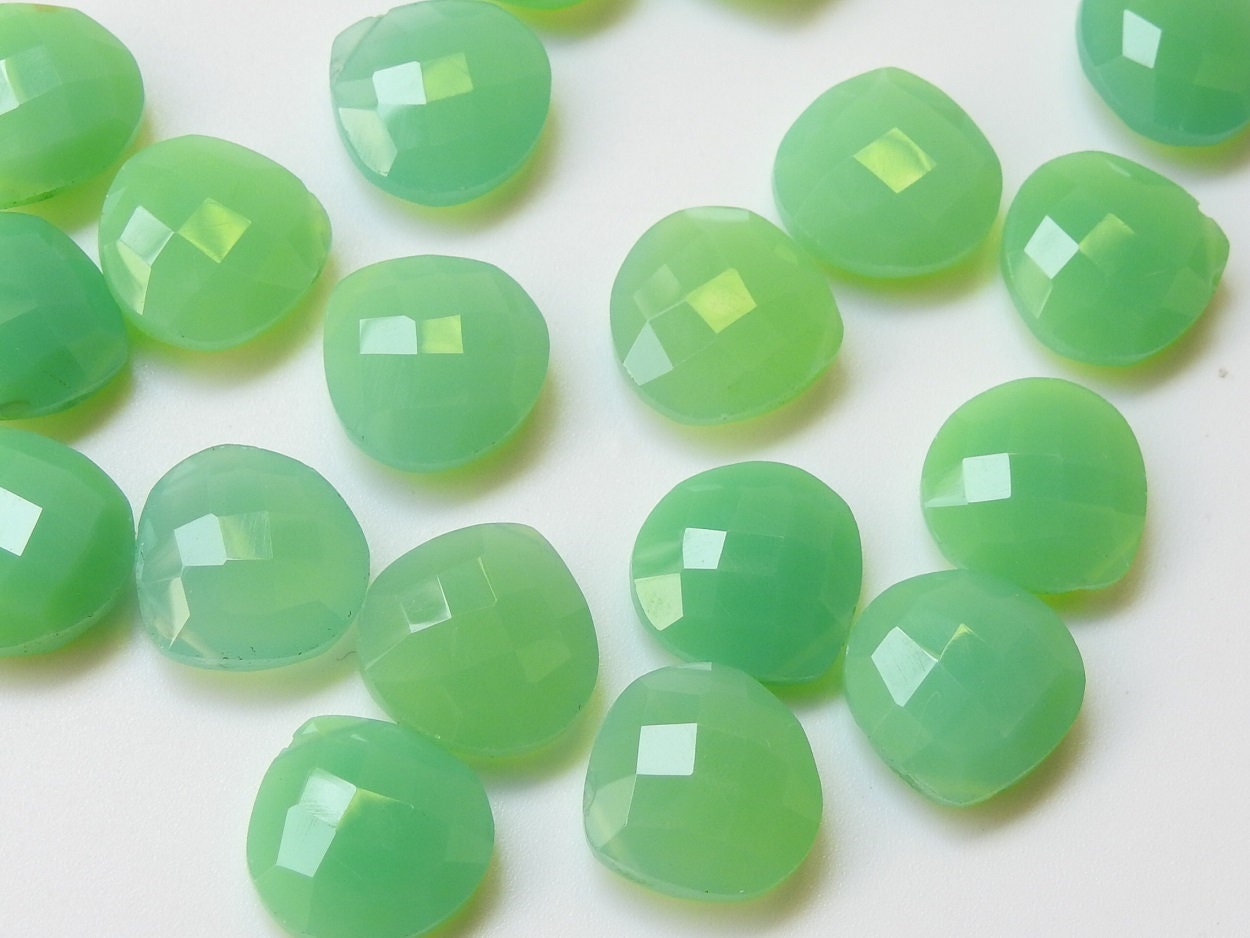 Chrysoprase Green Chalcedony Faceted Heart,Teardrop,Drops,Briolettes,Wholesaler,Supplies,14X14MM Approx PME-CY1 | Save 33% - Rajasthan Living 15