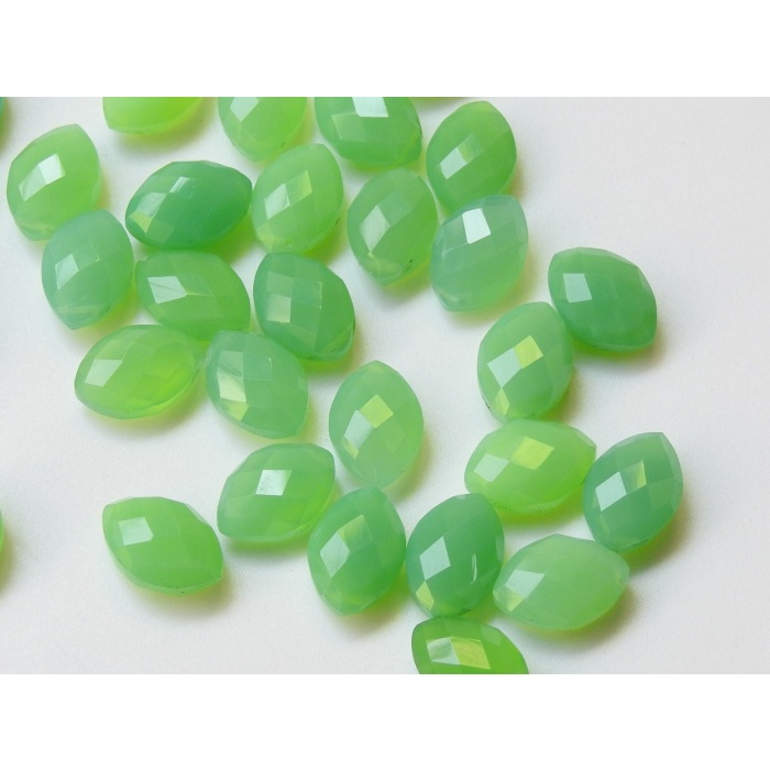 12X8MM Pair,Chrysoprase Green Chalcedony Faceted Marquise,For Making Earrings,Briolette,Wholesale Price,New Arrival PME-CY1 | Save 33% - Rajasthan Living 8