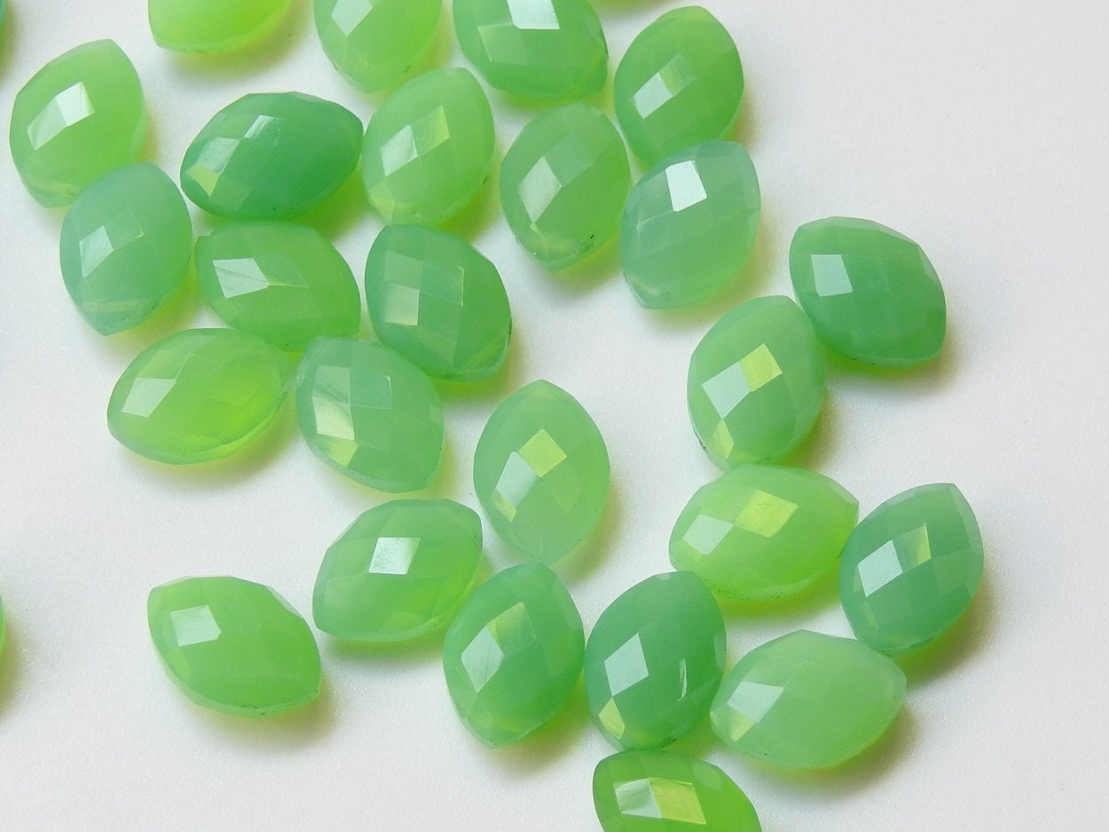 12X8MM Pair,Chrysoprase Green Chalcedony Faceted Marquise,For Making Earrings,Briolette,Wholesale Price,New Arrival PME-CY1 | Save 33% - Rajasthan Living 14