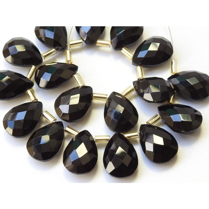 Black Onyx Faceted Teardrops,Drops,Briolettes,Loose Stone,Earrings Pair,For Making Jewelry,Wholesale Price,New Arrival 14X10MM (pme)CY2 | Save 33% - Rajasthan Living 10