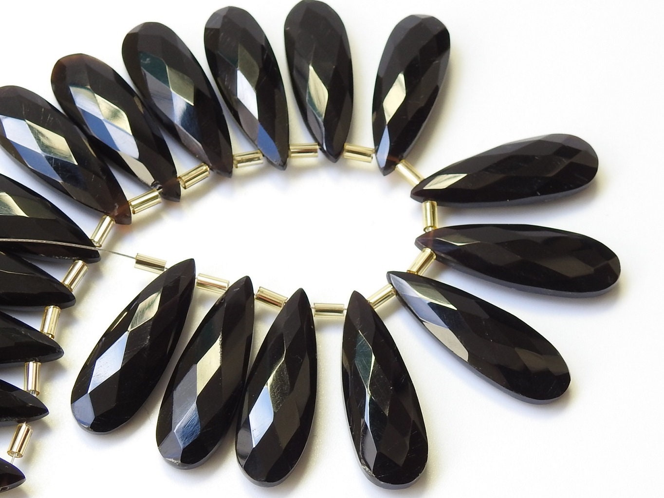 30X10MM Pair,Black Onyx Faceted Teardrop,Long Drop,Handmade,For Making Jewelry,Earrings,Wholesale Price,New Arrival (pme)CY2 | Save 33% - Rajasthan Living 17