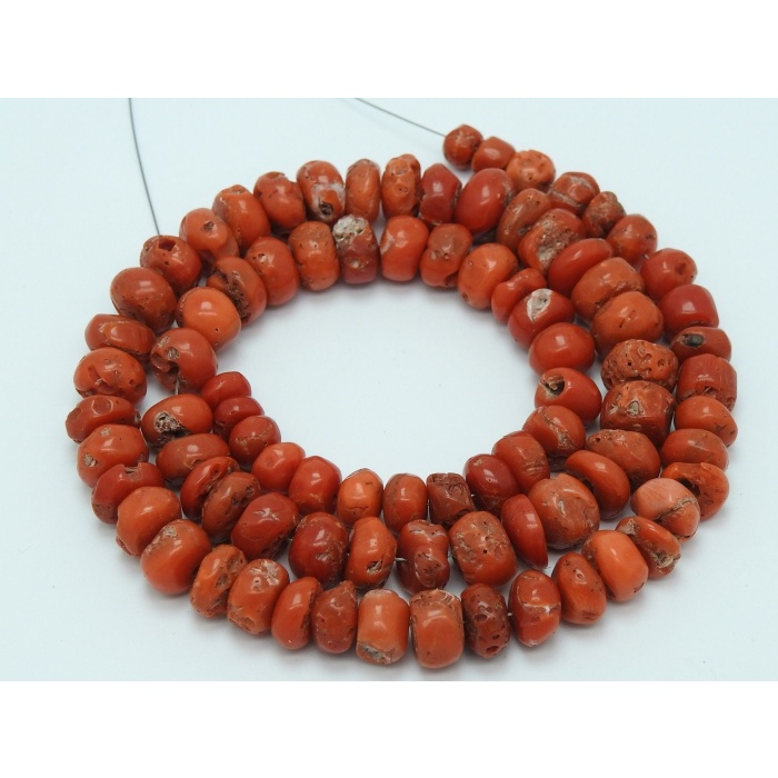 Red Coral Smooth Roundel Bead,Handmade,Loose Stone,For Making Jewelry,Bracelet,Necklace,Wholesaler,Supplies | Save 33% - Rajasthan Living 11