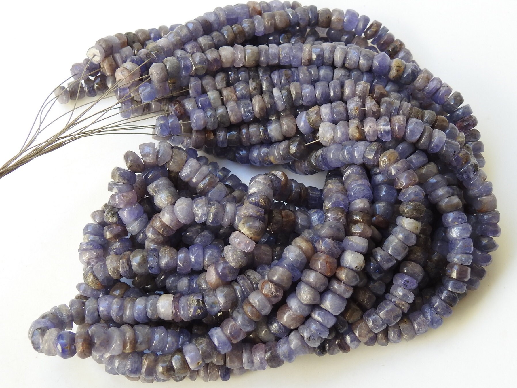 Tanzanite Smooth Roundel Beads,Loose Stone,Handmade,For Making Jewelry,Wholesale Price,New Arrival,16Inch Strand,100%Natural B8 | Save 33% - Rajasthan Living 19