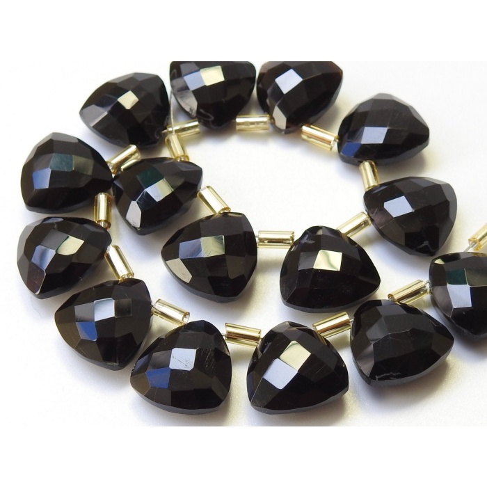 Black Onyx Faceted Trillions,Triangle,Drops,Teardrop,Briolettes,Earring Pair,12X12MM Approx,Wholesaler,Supplies,100%Natural PME-CY2 | Save 33% - Rajasthan Living 6