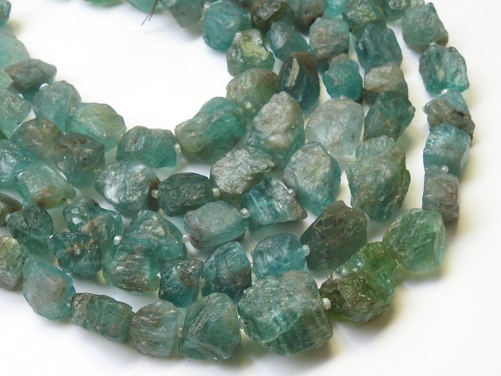 Sky Blue Apatite Natural Rough Tumble,Nuggets,Chunks,Loose Raw,9Inch Strand 17X11To12X11MM Approx,Wholesale Price,New Arrival RB5 | Save 33% - Rajasthan Living 22