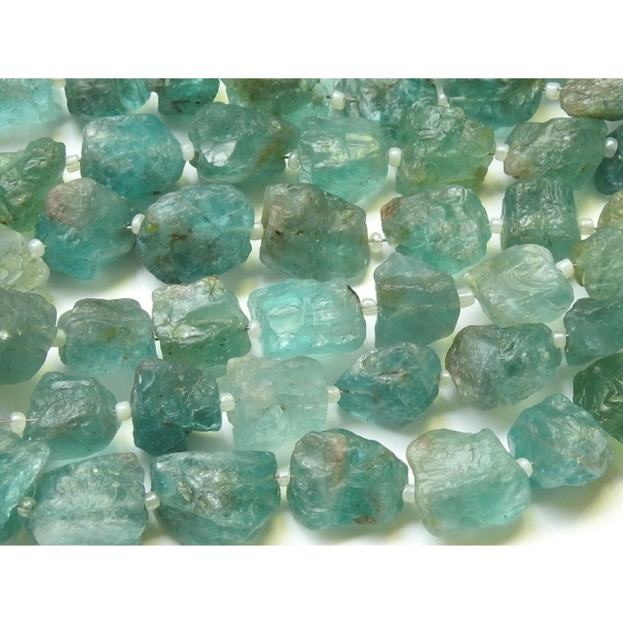 Sky Blue Apatite Natural Rough Tumble,Nuggets,Chunks,Loose Raw,9Inch Strand 17X11To12X11MM Approx,Wholesale Price,New Arrival RB5 | Save 33% - Rajasthan Living 6
