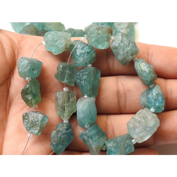 Sky Blue Apatite Natural Rough Tumble,Nuggets,Chunks,Loose Raw,9Inch Strand 17X11To12X11MM Approx,Wholesale Price,New Arrival RB5 | Save 33% - Rajasthan Living 8