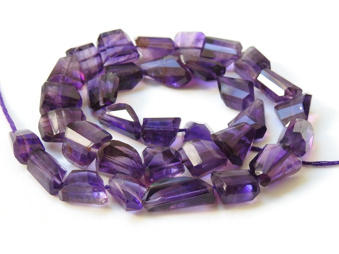 Amethyst Faceted Tumble,Nuggets,Loose Stone,Purple Color,For Making Jewelry,New Arrivals,Wholesaler,Supplies,14Inch 100%Natural PME-TU1 | Save 33% - Rajasthan Living 23