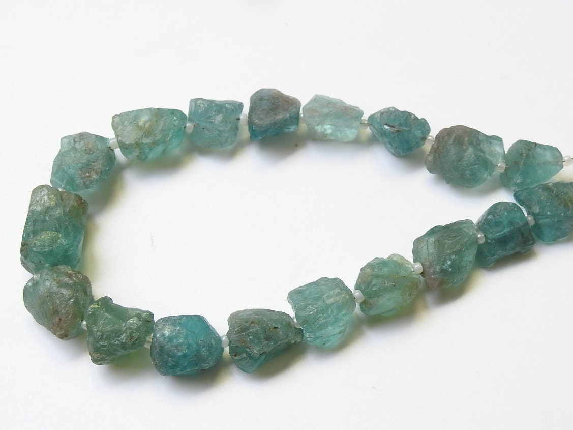 Sky Blue Apatite Natural Rough Tumble,Nuggets,Chunks,Loose Raw,9Inch Strand 17X11To12X11MM Approx,Wholesale Price,New Arrival RB5 | Save 33% - Rajasthan Living 21
