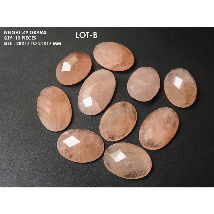 Morganite Faceted Cabochon Lot,Loose Stone,Aquamarine,Handmade,Peach Color,For Making Pendent,Jewelry Wholesaler,Supplies | Save 33% - Rajasthan Living 8