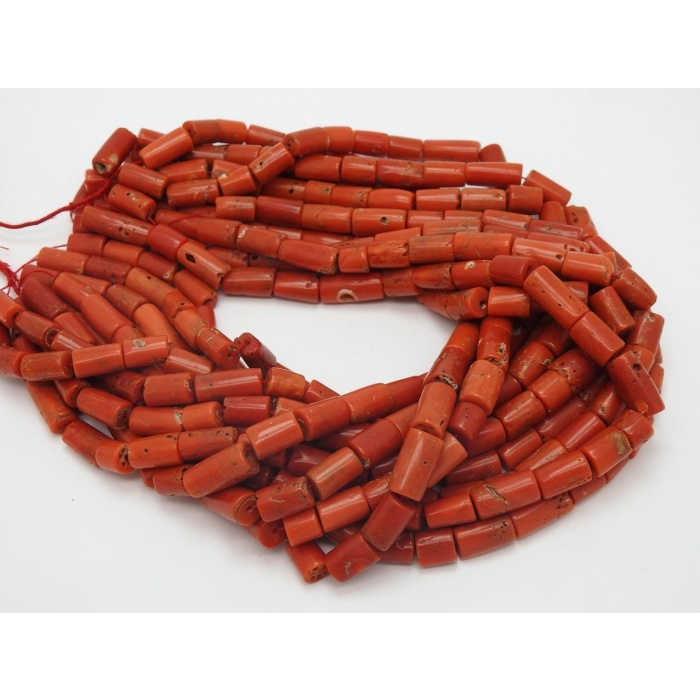 Natural Red Coral Smooth Tube,Drum,Cylinder Shape Beads,Handmade,Loose Stone,For Making Jewelry,Wholesaler,Supplies 100%Natural (bk)CR2 | Save 33% - Rajasthan Living 10