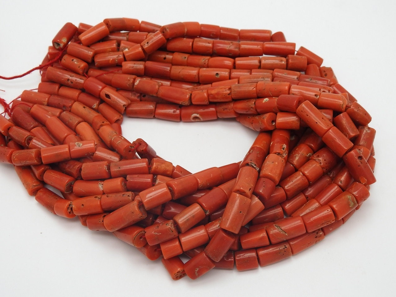 Natural Red Coral Smooth Tube,Drum,Cylinder Shape Beads,Handmade,Loose Stone,For Making Jewelry,Wholesaler,Supplies 100%Natural (bk)CR2 | Save 33% - Rajasthan Living 15