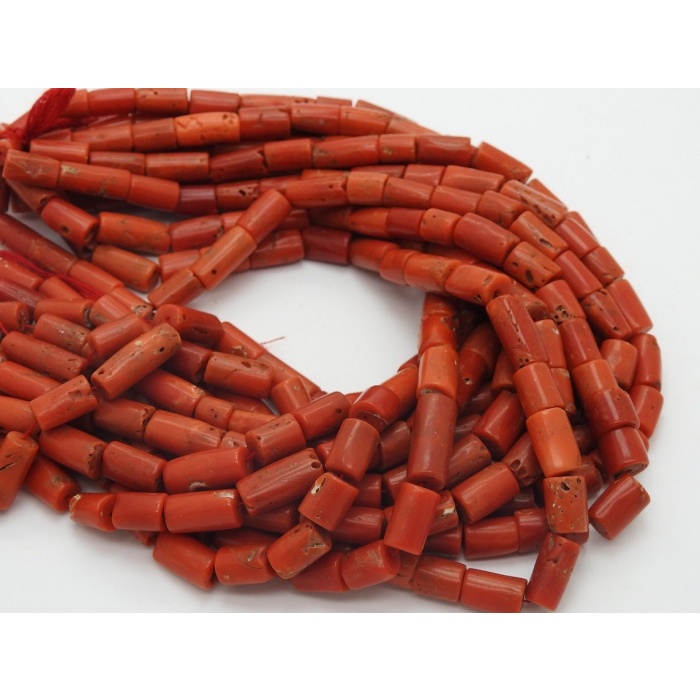 Natural Red Coral Smooth Tube,Drum,Cylinder Shape Beads,Handmade,Loose Stone,For Making Jewelry,Wholesaler,Supplies 100%Natural (bk)CR2 | Save 33% - Rajasthan Living 7