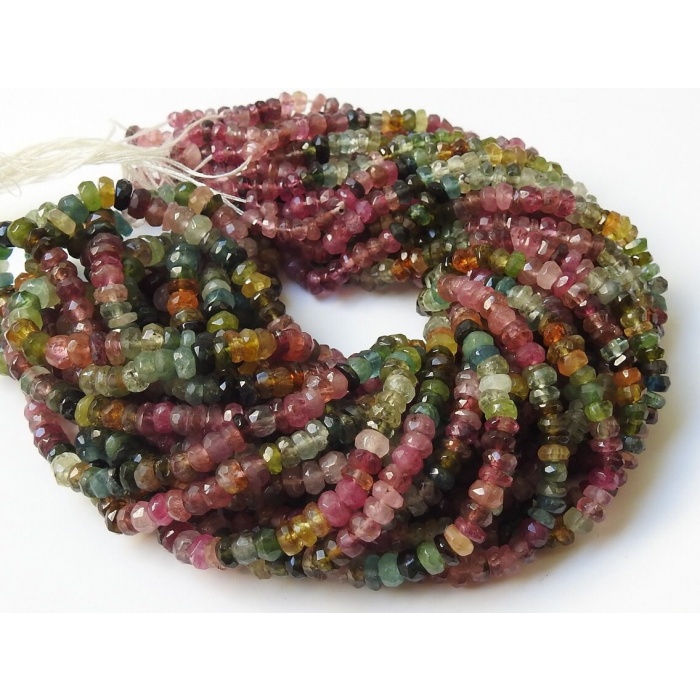 Tourmaline Faceted Roundel Bead,Multi Shaded,Loose Stone,Handmade,Necklace,Wholesaler,Supplies,New Arrival 100%Natural PME(B13) | Save 33% - Rajasthan Living 9