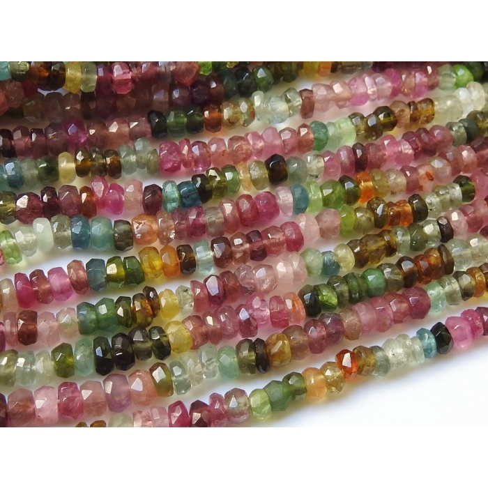 Tourmaline Faceted Roundel Bead,Multi Shaded,Loose Stone,Handmade,Necklace,Wholesaler,Supplies,New Arrival 100%Natural PME(B13) | Save 33% - Rajasthan Living 8