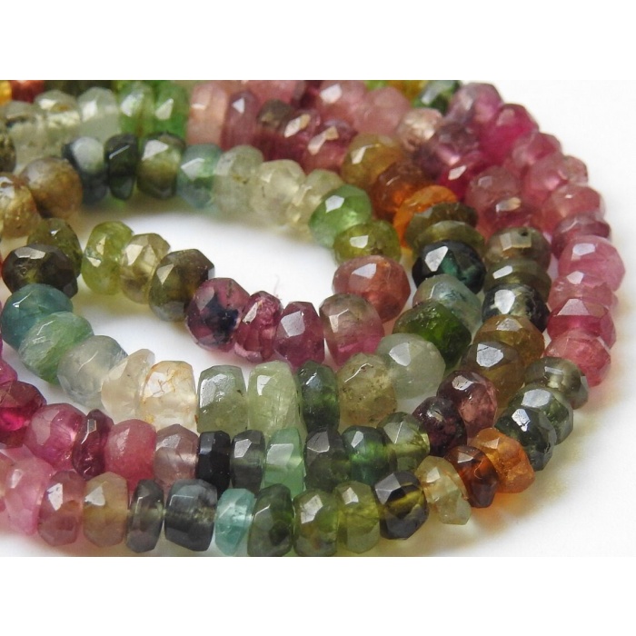 Tourmaline Faceted Roundel Bead,Multi Shaded,Loose Stone,Handmade,Necklace,Wholesaler,Supplies,New Arrival 100%Natural PME(B13) | Save 33% - Rajasthan Living 12