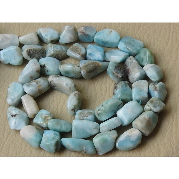 Larimar Smooth Tumble Beads,Nugget,Loose Stone,Handmade,For Making Jewelry,9X7To7X6MM Approx,Wholesaler,Supplies,100%Natural,PME-TU4 | Save 33% - Rajasthan Living 7