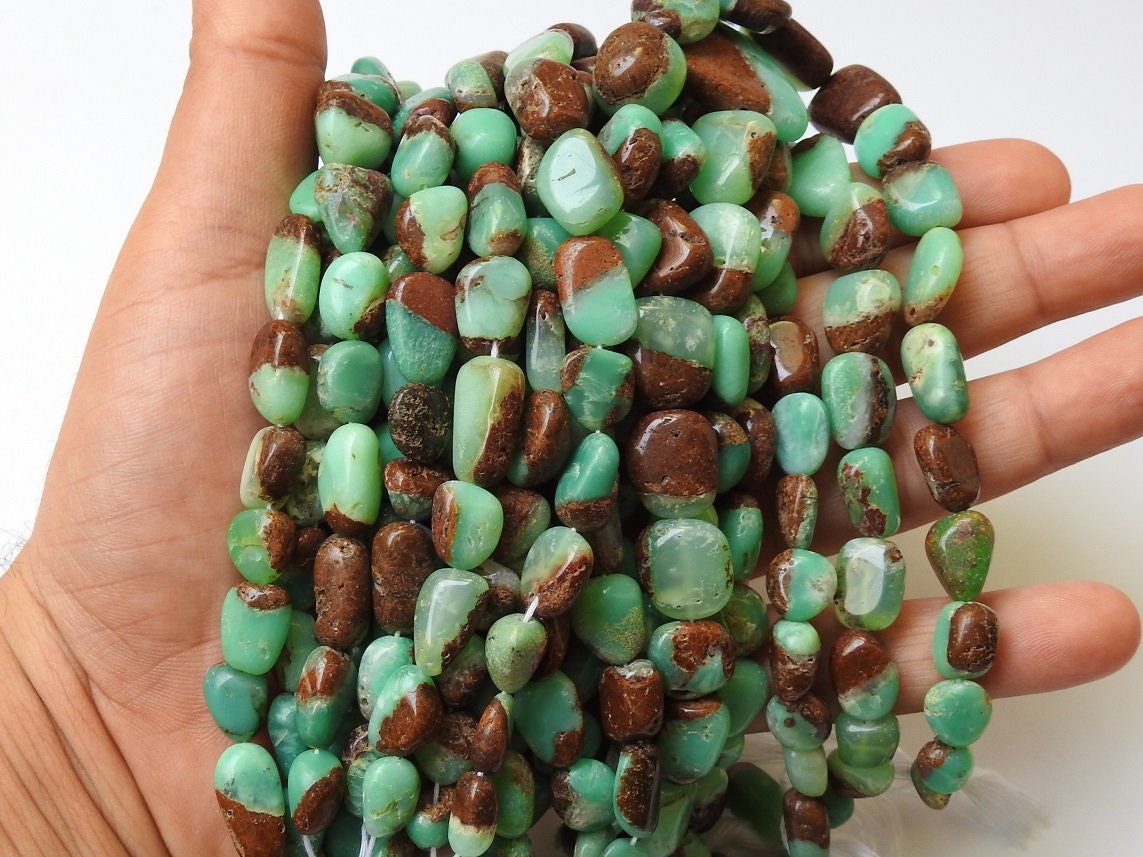 Chrysoprase Smooth Tumble,Nugget,Bio Color,14Inch 18X15To11X6MM Approx,Wholesaler,Supplies,100%Natural PME(TU4) | Save 33% - Rajasthan Living 15