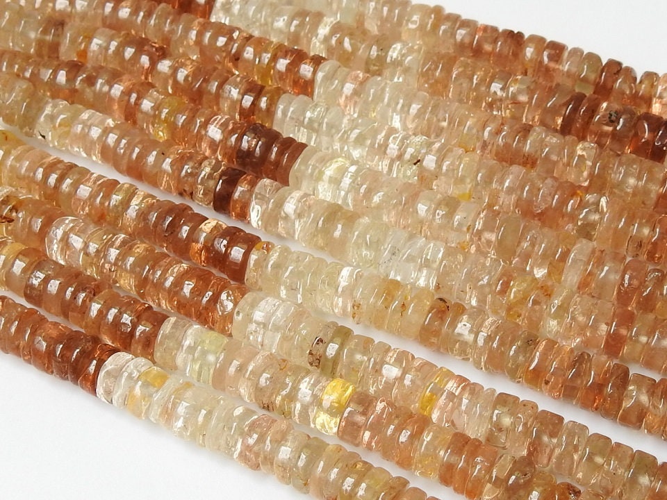 Imperial Topaz Smooth Tyres,Coin,Button Shape Bead,Multi Shaded,Loose Stone,Handmade,For Jewelry Makers,16Inch Strand,100%Natural PME-T2 | Save 33% - Rajasthan Living 17