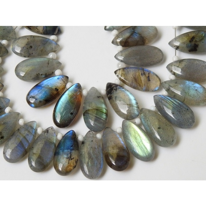 Labradorite Smooth Teardrop,Multi Flashy Fire,Loose Stone,Handmade,Earrings Pair,For Making Jewelry 15X7MM Approx 100%Natural PME-CY3 | Save 33% - Rajasthan Living 12