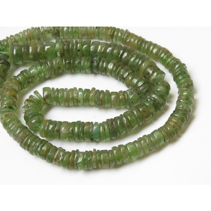 16Inch Strand,Green Kyanite Smooth Tyre,Coin,Button,Wheel Shape Beads,Wholesale Price,New Arrival,100%Natural PME-T2 | Save 33% - Rajasthan Living 8
