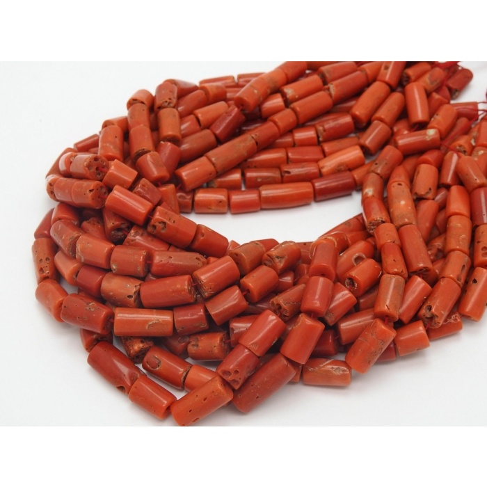 Natural Red Coral Smooth Tube,Drum,Cylinder Shape Beads,Handmade,Loose Stone,For Making Jewelry,Wholesaler,Supplies 100%Natural (bk)CR2 | Save 33% - Rajasthan Living 6