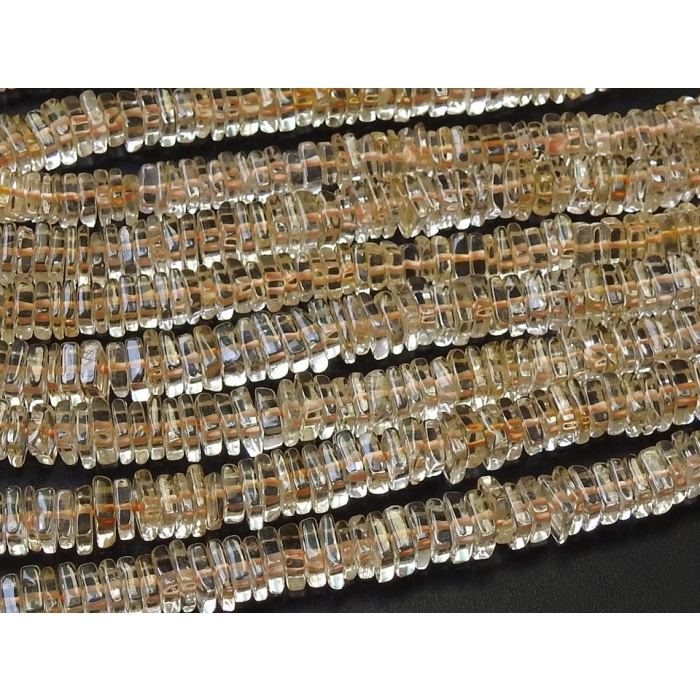 15 Inch Strand Natural Citrine Smooth Heishi Square Shape Beads Wholesale Price New Arrival (pme) H1 | Save 33% - Rajasthan Living 8