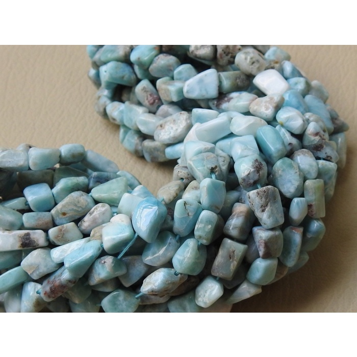 Larimar Smooth Tumble Beads,Nugget,Loose Stone,Handmade,For Making Jewelry,9X7To7X6MM Approx,Wholesaler,Supplies,100%Natural,PME-TU4 | Save 33% - Rajasthan Living 10
