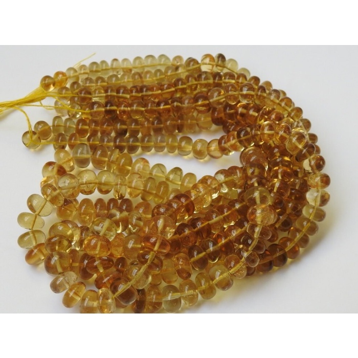 Natural Lemon Quartz Smooth Roundel Beads,Loose Stone,Handmade,Necklace,16Inch 7X8MM Approx,Wholesale Price,New Arrival PME-B13 | Save 33% - Rajasthan Living 10